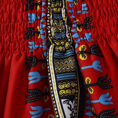 فستان MODNTOGA للأطفال الصغار والبنات الأفريقية فستان Dashiki أنقرة بدون أكمام بحمالة فستان بوهو ملابس للفتيات الصغيرات in Kuwait