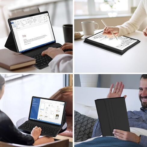 حافظة MMK Surface Pro 9 مع لوحة مفاتيح 13 بوصة 2022، حافظة لوحة مفاتيح لجهاز Microsoft Surface Pro 9 13 بوصة 2022، حافظة كمبيوتر لوحي مع لوحة مفاتيح لاسلكية قابلة للفصل وعرض متعدد الزوايا - أزرق in Saudi Arabia