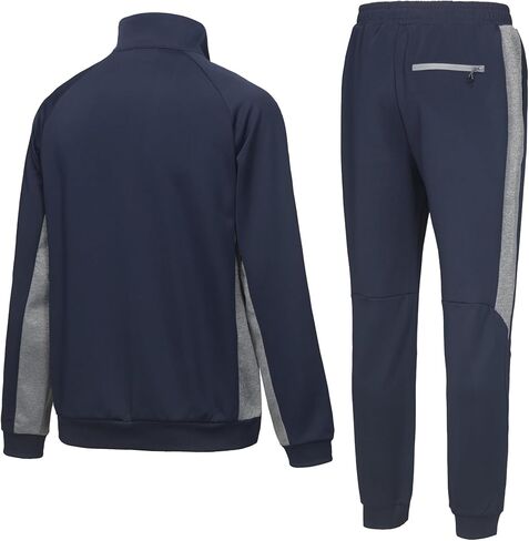 Little Donkey Andy Men's Tracksuit Sweatsuits 2 Piece Set Athletic Jogging Gym Full Zip Sets Sweat Track Suits for Men in Kuwait