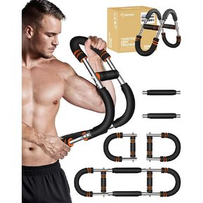 Saker Twister Arm Trainer, PowerTwist Arm Trainer, Adjustable Forearm Strengthener, Arm Exercise Equipment, Chest Workout Equipment, Portable Spring Resistance for Home Gym Equipment in Kuwait