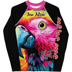 Generic Youth No Gi Jiu Jitsu Girls Rash Guard Parrot - BJJ, MMA, Wrestling in Kuwait