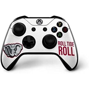ملصق Skinit المخصص للألعاب متوافق مع وحدة تحكم Xbox One X - تصميم مرخص رسميًا من College Alabama Crimson Roll Tide in Kuwait