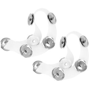 Kisangel 6-Piece Double Row Cymbal Tambourine Ching Ring Set Silicone Drum Accessories for Jazz Drum Kit Compatible Percussion Instruments in Saudi Arabia