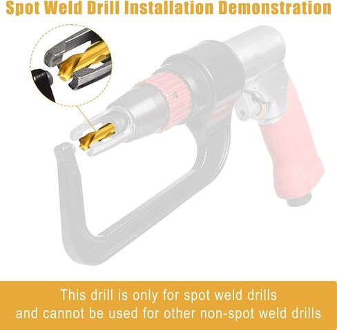 3pcs Spot Weld Drill Bit, High Speed Steel Welder Cobalt Spot Weld Cutter Titanium Coated Welding Remover Tools Equipment Accessories Available in 1/4in 6.5mm, 5/16in 8mm, 3/8in 10mm in Saudi Arabia