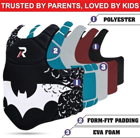ROAR-INT Kid MMA Chest Guard, Body Protector for Kids, Training Gear (5–11 Years) in Kuwait