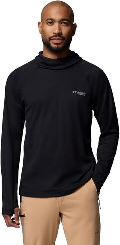 Columbia DriVenture Hooded Pullover Shirt - Men's, Black, M in Saudi Arabia