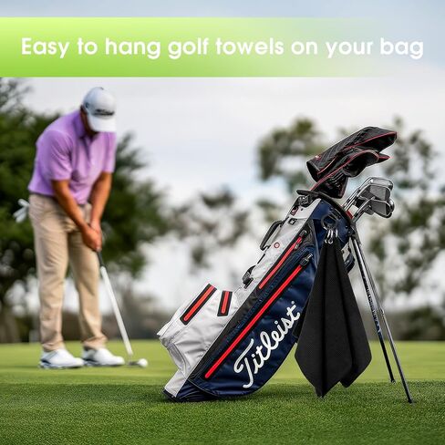 Peasug 3 Pack Golf Golf Towels (16 "× 16") ، مناشف الجولف البصرية للوافل لحقيبة الغولف ، مناشف الجولف الدقيقة المحمولة Tri-Fold للرجال والنساء مع مقطع Carabiner ، رمادي/أحمر/أسود in Kuwait