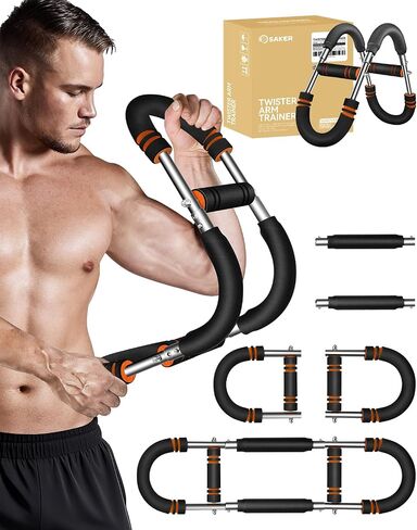 مدرب ذراع Twister Saker ، مدرب ذراع PowerTwist ، قوة الساعد القابلة للتعديل ، معدات تمرين الذراع ، معدات تمرين الصدر ، مقاومة زنبركية محمولة لمعدات الصالة الرياضية المنزلية in Saudi Arabia