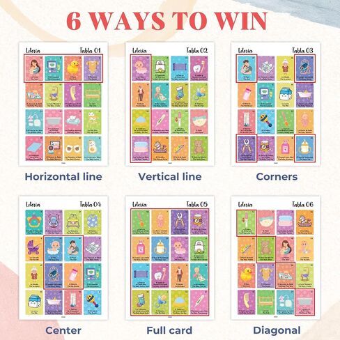 استحمام الطفل Loteria Bilingual - Baby Loteria لألعاب الاستحمام الإسبانية والإنجليزية ، لعبة البنغو المضحكة لـ 50 لاعبًا in Kuwait