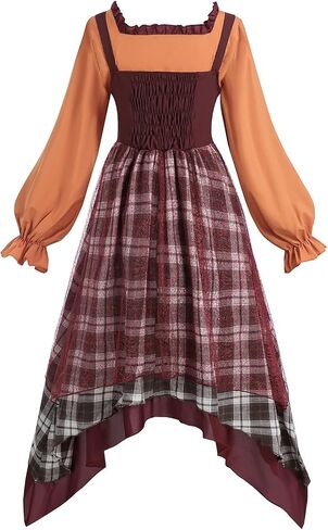 LTAKK Hocus Pocus Sisters Costume Winifred Mary Sarah Sanderson Witch Costumes for Women Halloween Dresses in Kuwait