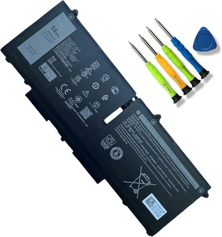 NNF1C HMPFH بطارية الكمبيوتر المحمول متوافقة مع Dell XPS 13-9365 2-in-1 13-9365-D1805TS D1605TS D2805TS D3605TS N006X9365-D1726QCN Series 0HMPFH P71G P71G001 in Kuwait