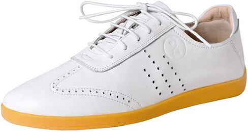 Women White Taichi Genuine Leather Shoes Breathable Cow Tendon Soles Summer Kungfu Practice Men Hollow Out Casual Cowhide Board Shoes AM025 in Saudi Arabia
