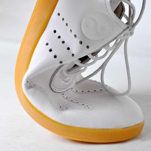 Women White Taichi Genuine Leather Shoes Breathable Cow Tendon Soles Summer Kungfu Practice Men Hollow Out Casual Cowhide Board Shoes AM025 in Saudi Arabia