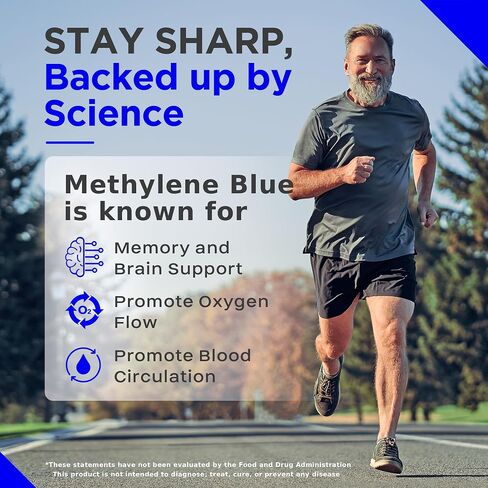 Health Plus+ Methylene Blue Drops 1% Solution, USP Grade, 60ml – Methylene Blue Pharmaceutical Grade, Formaldehyde-Free, Alcohol-Free, Third-Party Tested for Human Use in Saudi Arabia