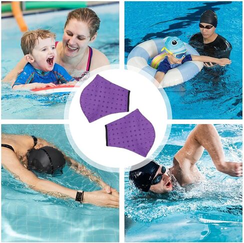 Swimming Gloves, Water Gloves | Aquatic Swimming Training Gloves Webbed | No Swimming Accessories That Fade, Diving Gear for Men, Kids, Help Resist in Saudi Arabia