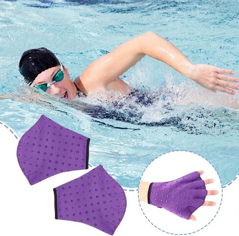 Swimming Gloves, Water Gloves | Aquatic Swimming Training Gloves Webbed | No Swimming Accessories That Fade, Diving Gear for Men, Kids, Help Resist in Saudi Arabia