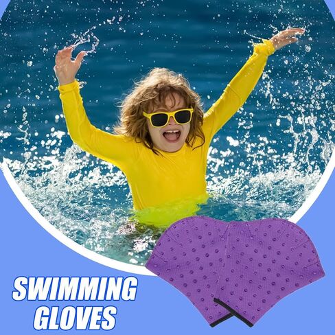 Swimming Gloves, Water Gloves | Aquatic Swimming Training Gloves Webbed | No Swimming Accessories That Fade, Diving Gear for Men, Kids, Help Resist in Saudi Arabia