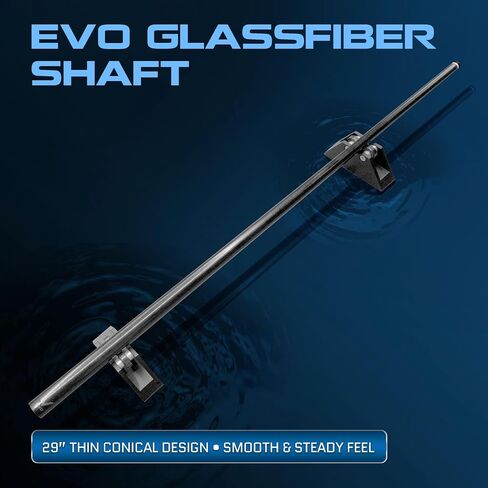 EVO Pirates Glassfiber Pool Cue Stick, Low Deflection Pool Sticks with 5/16 * 18 Pin Joint, 12.5mm Tip, Evo tip, Hybrid Pro Taper in Saudi Arabia