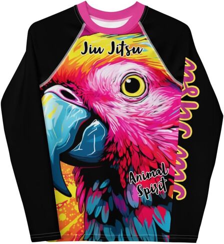 Generic Youth No Gi Jiu Jitsu Girls Rash Guard Parrot - BJJ, MMA, Wrestling in Saudi Arabia