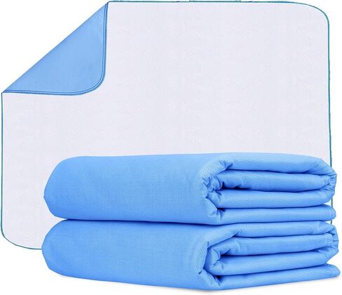 منصات سرير سلس البول Avalon Care Care مقاومة للماء 34 × 36 بوصة من 4 - منصات التبول القابلة للغسل للأسرة للبالغين البالغين والأطفال والحيوانات الأليفة - وسادة مقاومة للماء وسرير قابلة لإعادة الاستخدام والضعف in Saudi Arabia