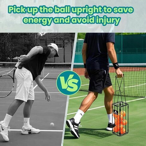 Tennis Ball Hopper Cart with 4 Wheels – Foldable, Large Capacity Pickleball & Tennis Ball Collector for Court Training & Coaching in Saudi Arabia