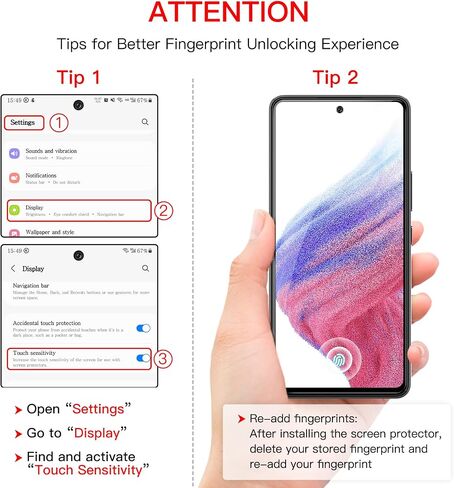 JETech Screen Protector for Samsung Galaxy A16 5G / 4G 6.7-Inch with Camera Lens Protector, Tempered Glass Film, HD Clear, 2-Pack Each in Kuwait