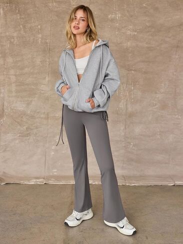 نبيذ عصير التفاح البستري الضخم الحجج هوديز قميص الأكمام الطويلة الطويلة مع جيوب in Saudi Arabia