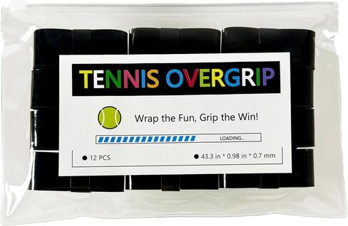 12 Pack Tennis Racket Grip Tape - Tennis Overgrip Grip Tape for Tennis Racquet - Multiple Colors Pickleball Overgrip Tape - Highly Comfortable Badminton Grip Tape in Kuwait