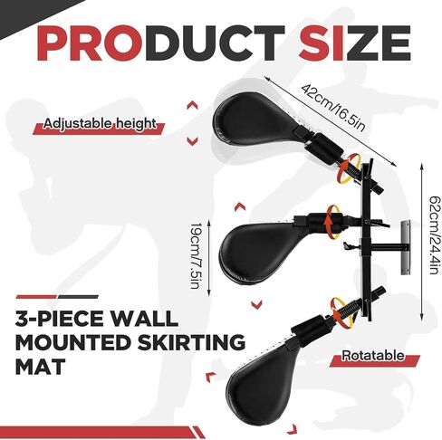 Taekwondo Kick Pads Boxing Pads Taekwondo Karate Sparring Gear Boxing Paddles Kicking Targets Martial Arts Training Equipment Wall Punching Bag with Mounting Bracket forYouth Men in Kuwait