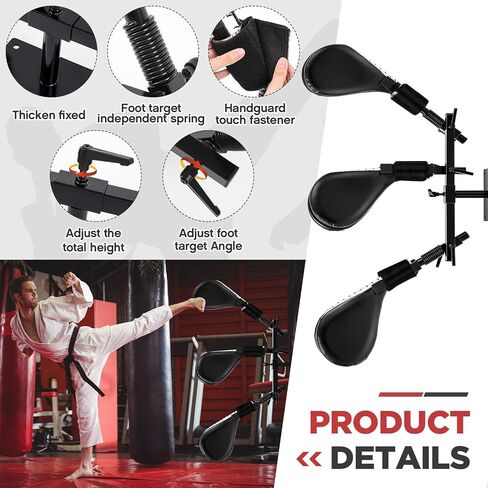 Taekwondo Kick Pads Boxing Pads Taekwondo Karate Sparring Gear Boxing Paddles Kicking Targets Martial Arts Training Equipment Wall Punching Bag with Mounting Bracket forYouth Men in Kuwait