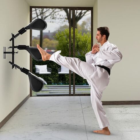Taekwondo Kick Pads Boxing Pads Taekwondo Karate Sparring Gear Boxing Paddles Kicking Targets Martial Arts Training Equipment Wall Punching Bag with Mounting Bracket forYouth Men in Kuwait
