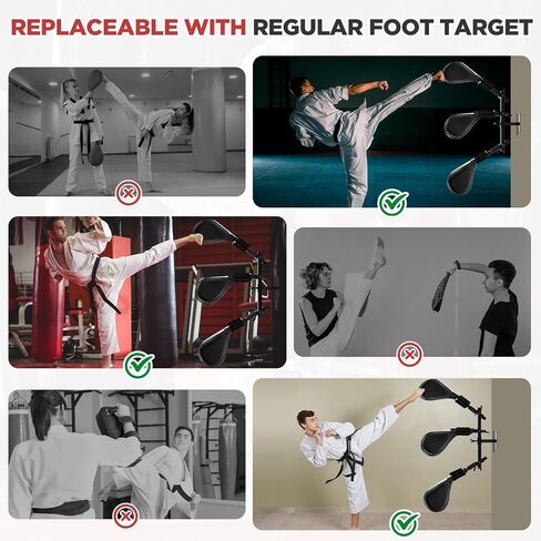 Taekwondo Kick Pads Boxing Pads Taekwondo Karate Sparring Gear Boxing Paddles Kicking Targets Martial Arts Training Equipment Wall Punching Bag with Mounting Bracket forYouth Men in Kuwait
