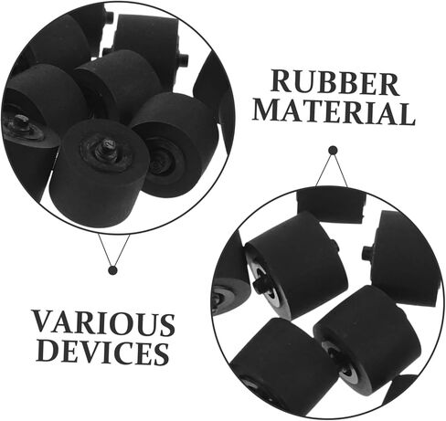 Vaguelly 12pcs Pinch Roller Assembly Cassette Player for Radio Tape Machine Bearing Wheel for Recorder in Saudi Arabia