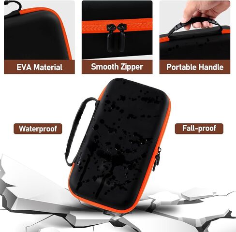 Wireless Microphone Case For JBL Wireless Two Microphone System Handheld Dual Mic Travel Bag for Singing or Karaoke for Receivers, Adapters, AA Batteries-Black(Box Only) in Kuwait