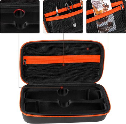 Wireless Microphone Case For JBL Wireless Two Microphone System Handheld Dual Mic Travel Bag for Singing or Karaoke for Receivers, Adapters, AA Batteries-Black(Box Only) in Kuwait