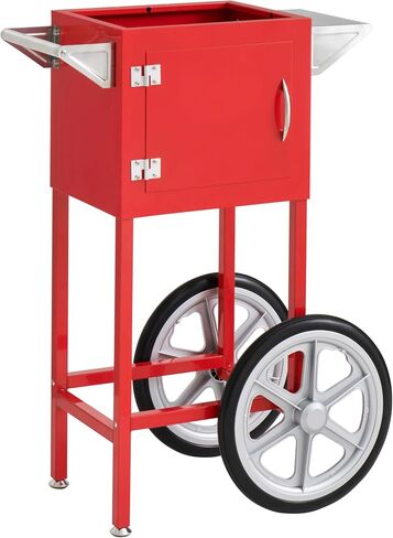 Kratos Commercial Popcorn Machine Cart, Red Cart for 8 oz. Commercial Popcorn Machines in Saudi Arabia