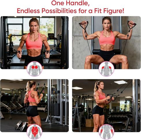 FitBeast Ankle Straps for Cable Machines Women, Glute Kickback Ankle Strap Set with Gym Handles for Cables & Ankle Cable Straps for Workout - Gym Attachments for Cable Machine, Full Body Workout in Kuwait