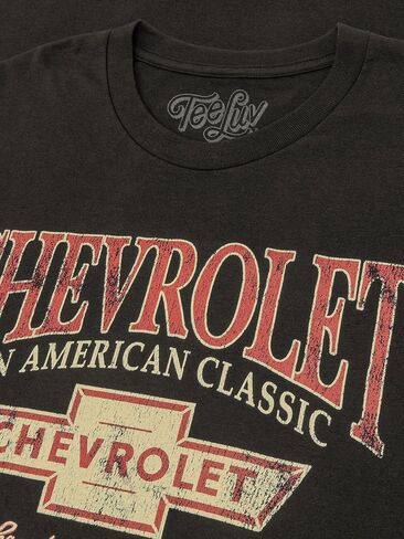Tee Luv Men's Chevrolet an American Classic T-Shirt - Chevy 1911 Car Logo Shirt in Saudi Arabia