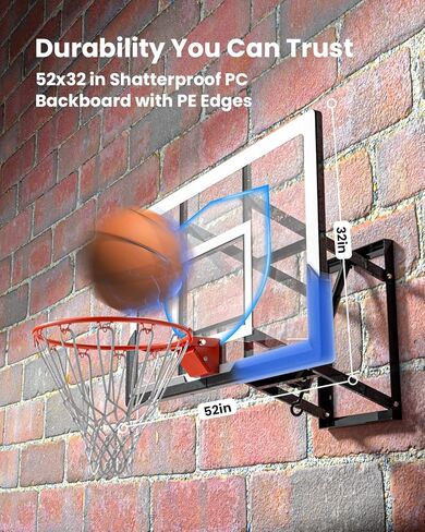 IGL In ground Basketball Hoops Outdoor, 10ft Height Adjustable Basketball Goal In ground with Shatterproof Backboard and Pro-Style Rim in Kuwait