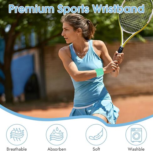 8 PCS Sports Wrist Bands for Men & Women ， أساور معصم معصم معصم ، وعصابات معصم مرنة للعرق من أجل كرة السلة لكرة القدم ، تعمل الصالة الرياضية على العمل in Kuwait