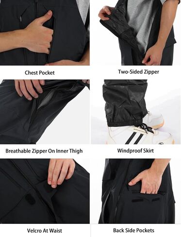 GSOU SNOW Mens Ski Bibs Women Snowboard Pants Bib Snow Insulated Overalls Waterproof Windproof Winter Warm Sport in Saudi Arabia