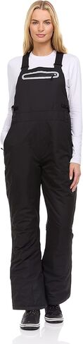 Arctic Quest Womens Ski Snow Bibs Pants Insulated Water Resistant Overalls Snowboarding Winter Waterproof Pants Women, White, Large in Kuwait