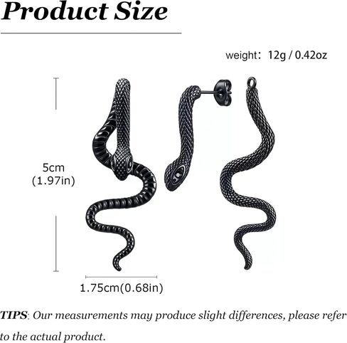 YANCHUN Bendable Snake Necklace Bracelet Medusa Costume Vintage Gothic Jewelry Flexible Chain Cuff Necklace Halloween Costumes Accessories in Saudi Arabia