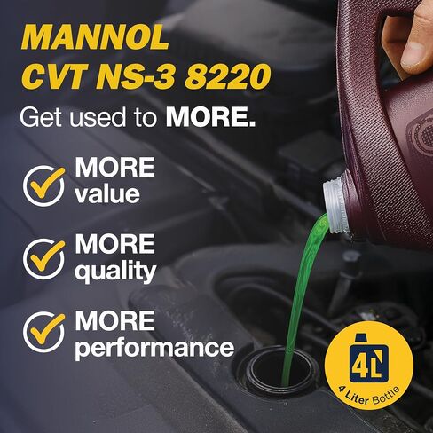 مانول NS-3 CVT CVT الاصطناعية ، زجاجة 4L ، يضمن تحولات التروس الناعمة ، يقلل من التآكل والدموع ، ويوفر حماية الطقس البارد in Saudi Arabia