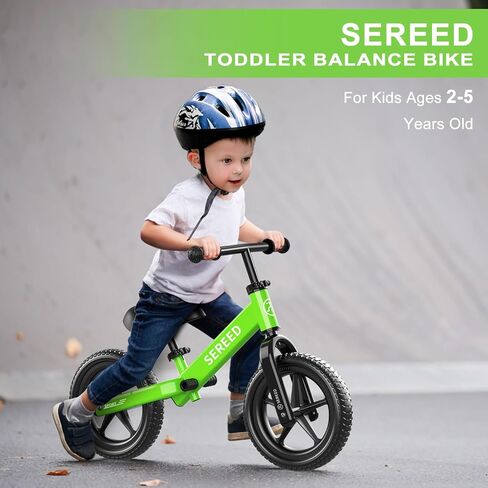 دراجة الرصيد الصغار Sereed Balance Bike 2 سنة ، و 12 بوصة No Dedal Kids Toy Toy Bike لمدة 2-5 سنوات ، والتعديل الخالي من الأدوات ، وهدية للفتيات 2-3 ، تخصيص صفيحة مع ملصقات 3pcs (أبيض) in Saudi Arabia