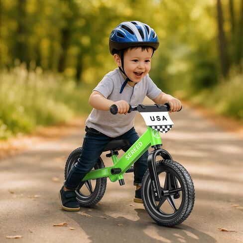 دراجة الرصيد الصغار Sereed Balance Bike 2 سنة ، و 12 بوصة No Dedal Kids Toy Toy Bike لمدة 2-5 سنوات ، والتعديل الخالي من الأدوات ، وهدية للفتيات 2-3 ، تخصيص صفيحة مع ملصقات 3pcs (أبيض) in Saudi Arabia