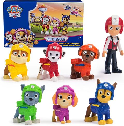 Paw Patrol: Air Rescue, 6-Piece Pup Squad Racers, Toy Cars Gift Set with Chase, Marshall, Skye, Rubble, Rocky & Zuma, Kids Toys for Boys & Girls 3+ in Kuwait