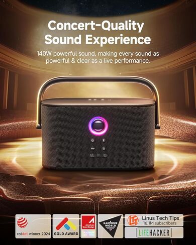 Karaoke Machine for Adults Kids, with Lyrics Display Screen, WiFi Connect to YouTube & Karaoke App, 2 EQ Autotune Wireless Microphones Portable Karaokes PA System for Home Family Party Camping in Kuwait