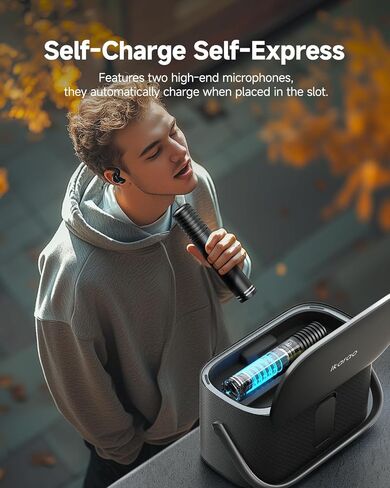 Karaoke Machine for Adults Kids, with Lyrics Display Screen, WiFi Connect to YouTube & Karaoke App, 2 EQ Autotune Wireless Microphones Portable Karaokes PA System for Home Family Party Camping in Kuwait