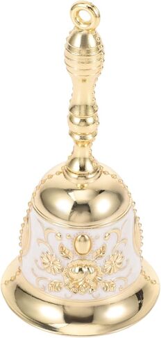 Hemoton Hand-Rock Bell - Vintage Metal Dinner Bell for Restaurants Schools and Home Use Retro Service with Comfortable Grip and Unique Design in Saudi Arabia